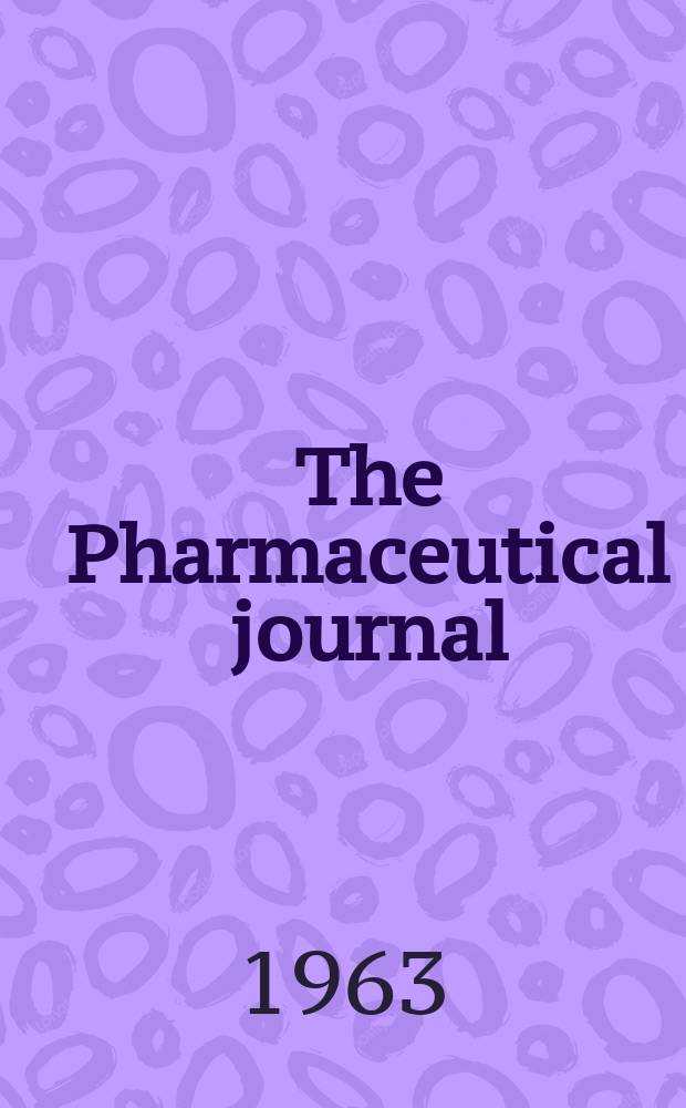 The Pharmaceutical journal : A weekly record of pharmacy and allied sciences Establ. 1841. Vol.136 (190), №5184