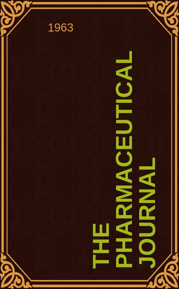 The Pharmaceutical journal : A weekly record of pharmacy and allied sciences Establ. 1841. Vol.136 (190), №5188