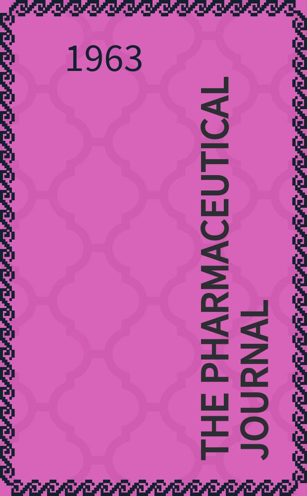 The Pharmaceutical journal : A weekly record of pharmacy and allied sciences Establ. 1841. Vol.136 (190), №5196