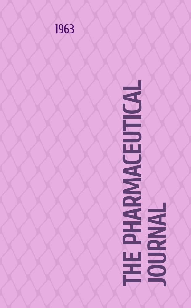 The Pharmaceutical journal : A weekly record of pharmacy and allied sciences Establ. 1841. Vol.136 (190), №5197