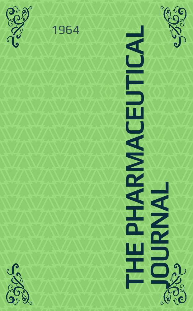 The Pharmaceutical journal : A weekly record of pharmacy and allied sciences Establ. 1841. Vol.139 (193), №5256