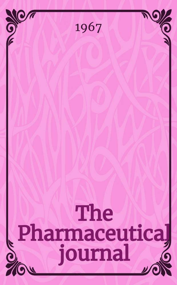 The Pharmaceutical journal : A weekly record of pharmacy and allied sciences Establ. 1841. Vol.[144] (198), №5404