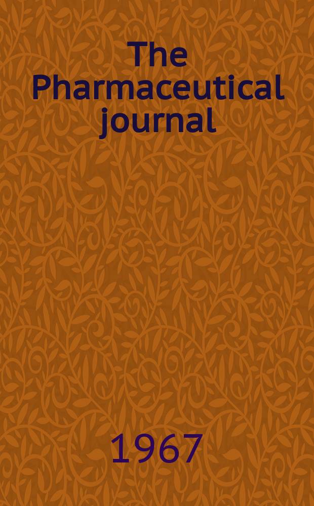 The Pharmaceutical journal : A weekly record of pharmacy and allied sciences Establ. 1841. Vol.199, №5428