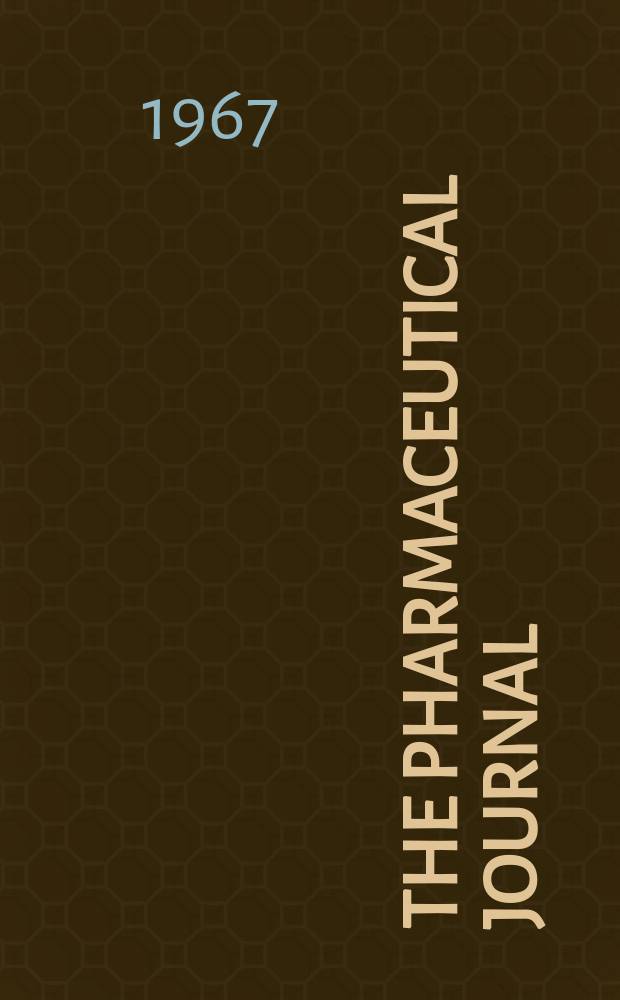 The Pharmaceutical journal : A weekly record of pharmacy and allied sciences Establ. 1841. Vol.199, №5431