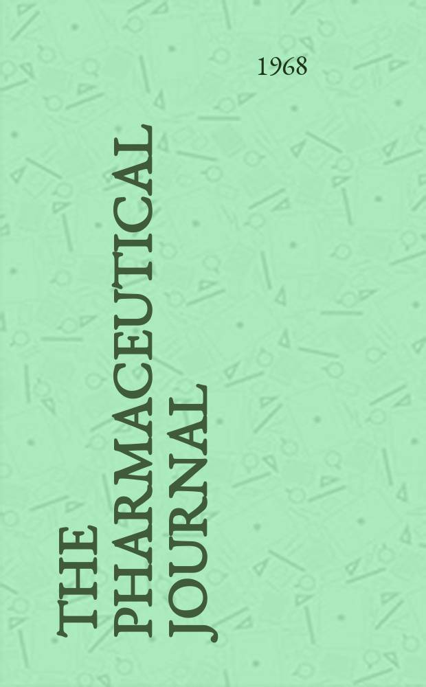 The Pharmaceutical journal : A weekly record of pharmacy and allied sciences Establ. 1841. Vol.201, №5464
