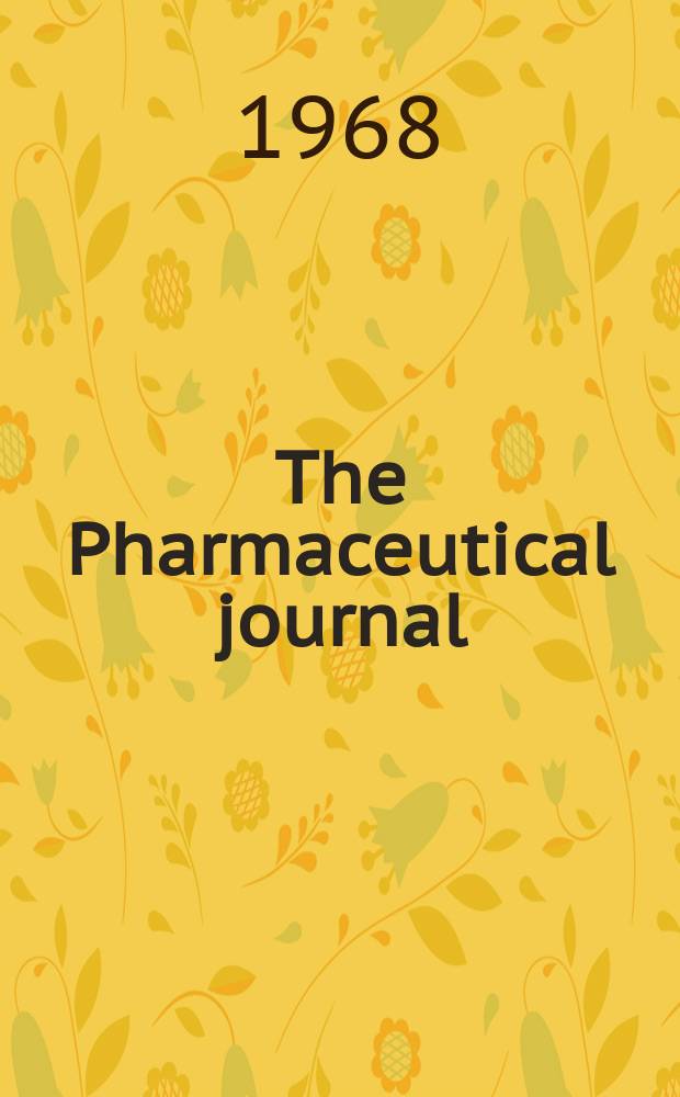 The Pharmaceutical journal : A weekly record of pharmacy and allied sciences Establ. 1841. Vol.201, №5470