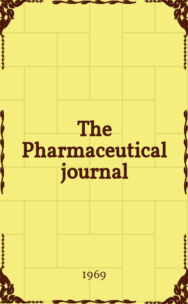 The Pharmaceutical journal : A weekly record of pharmacy and allied sciences Establ. 1841. Vol.202, №5494
