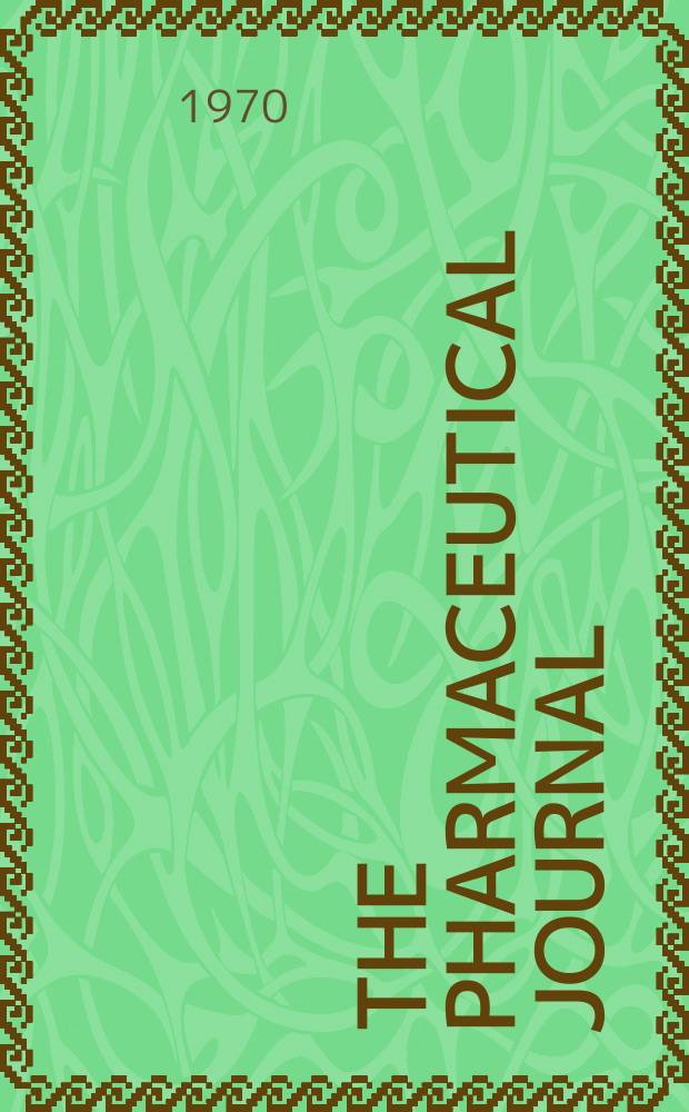 The Pharmaceutical journal : A weekly record of pharmacy and allied sciences Establ. 1841. Vol.205, №5582