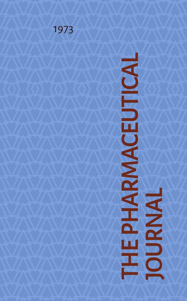 The Pharmaceutical journal : A weekly record of pharmacy and allied sciences Establ. 1841. Vol.210, №5724