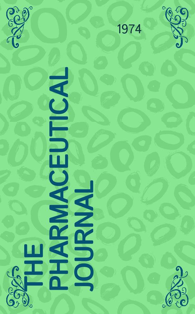 The Pharmaceutical journal : A weekly record of pharmacy and allied sciences Establ. 1841. Vol.212, №5773