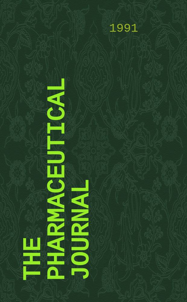 The Pharmaceutical journal : A weekly record of pharmacy and allied sciences Establ. 1841. Vol.247, №6666
