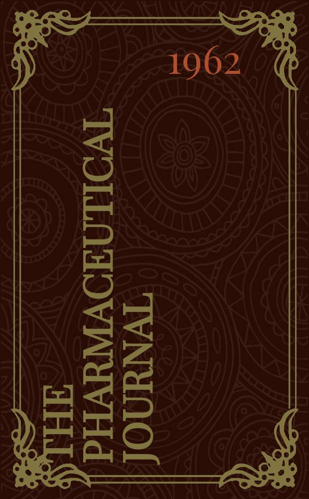 The Pharmaceutical journal : A weekly record of pharmacy and allied sciences Establ. 1841. Vol.134 (188), №5139