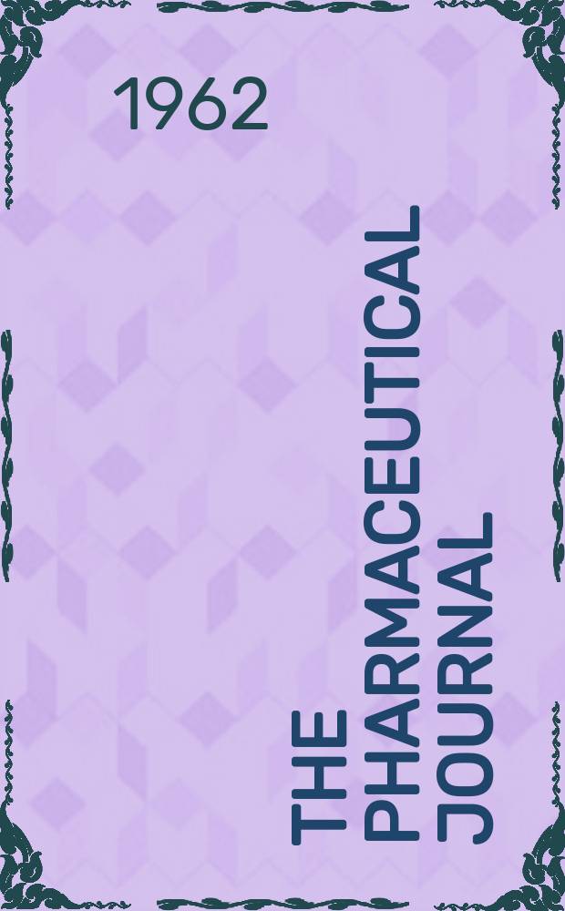 The Pharmaceutical journal : A weekly record of pharmacy and allied sciences Establ. 1841. Vol.134 (188), №5143
