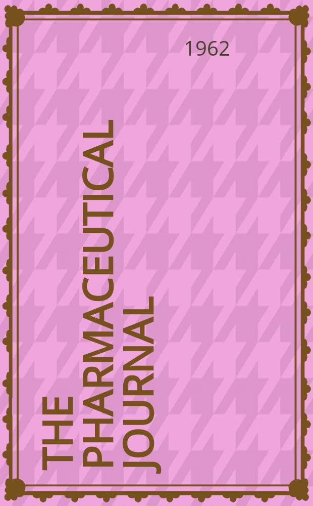 The Pharmaceutical journal : A weekly record of pharmacy and allied sciences Establ. 1841. Vol.135 (189), №5170