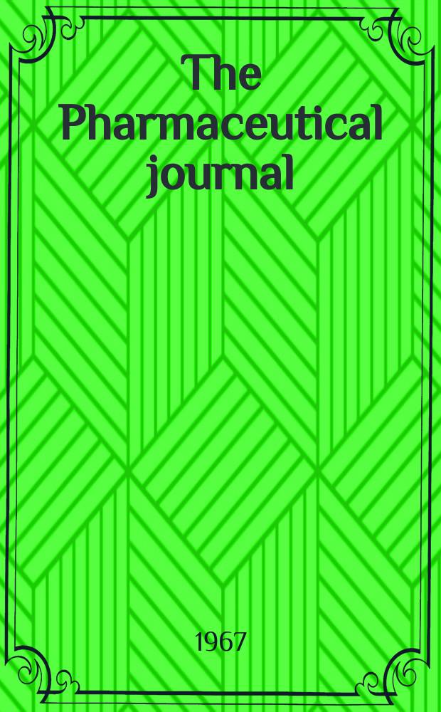 The Pharmaceutical journal : A weekly record of pharmacy and allied sciences Establ. 1841. Vol.[144] (198), №5401