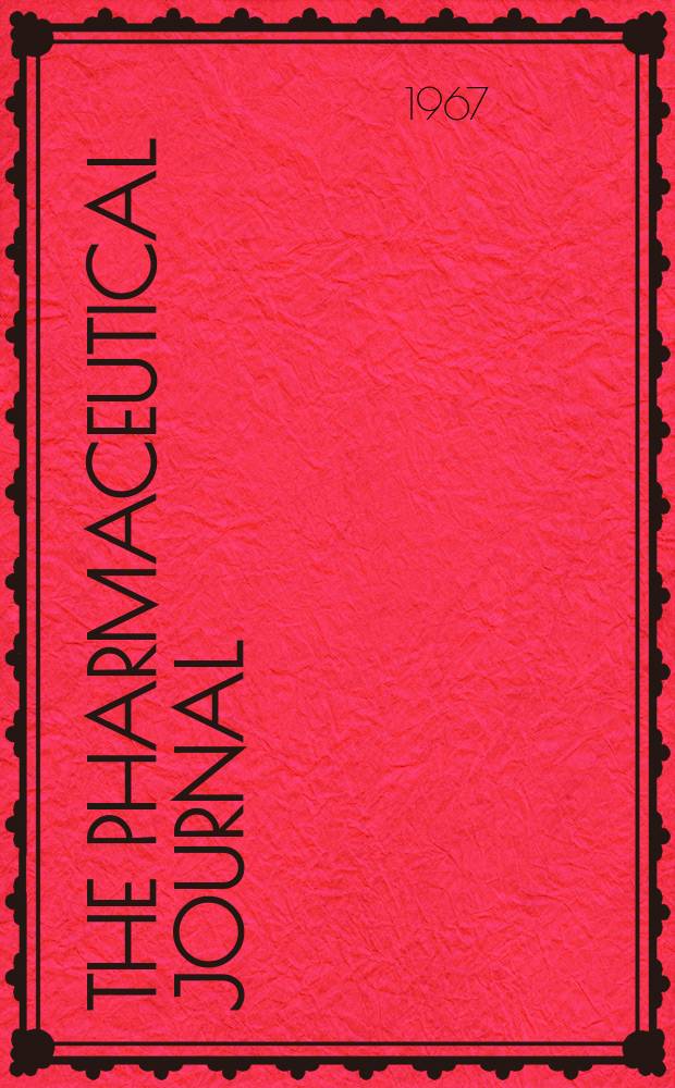 The Pharmaceutical journal : A weekly record of pharmacy and allied sciences Establ. 1841. Vol.[144] (198), №5390
