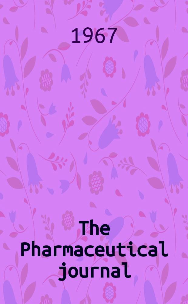 The Pharmaceutical journal : A weekly record of pharmacy and allied sciences Establ. 1841. Vol.[144] (198), №5394