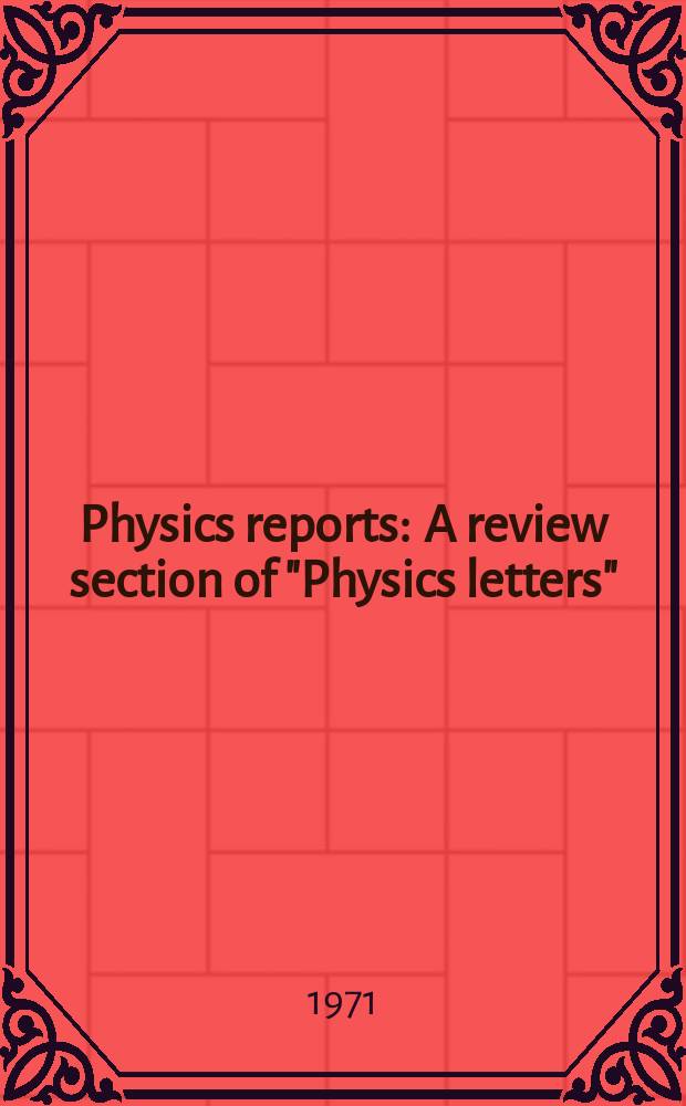 Physics reports : A review section of "Physics letters" (Sect. C). Vol.1, №2 : Thermodynamics and statistical mechanics in the special theory of relativity