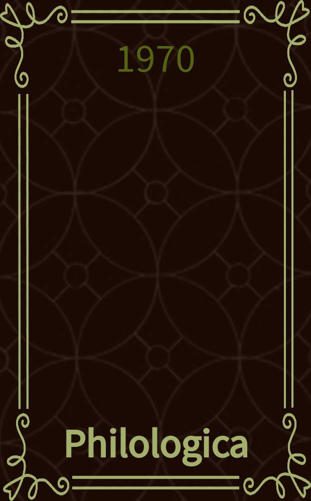 Philologica