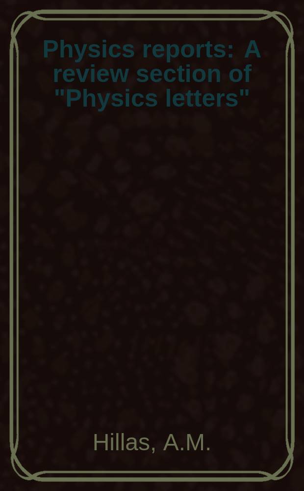 Physics reports : A review section of "Physics letters" (Sect. C). Vol.20, №2 : Some recent developments in cosmic rays