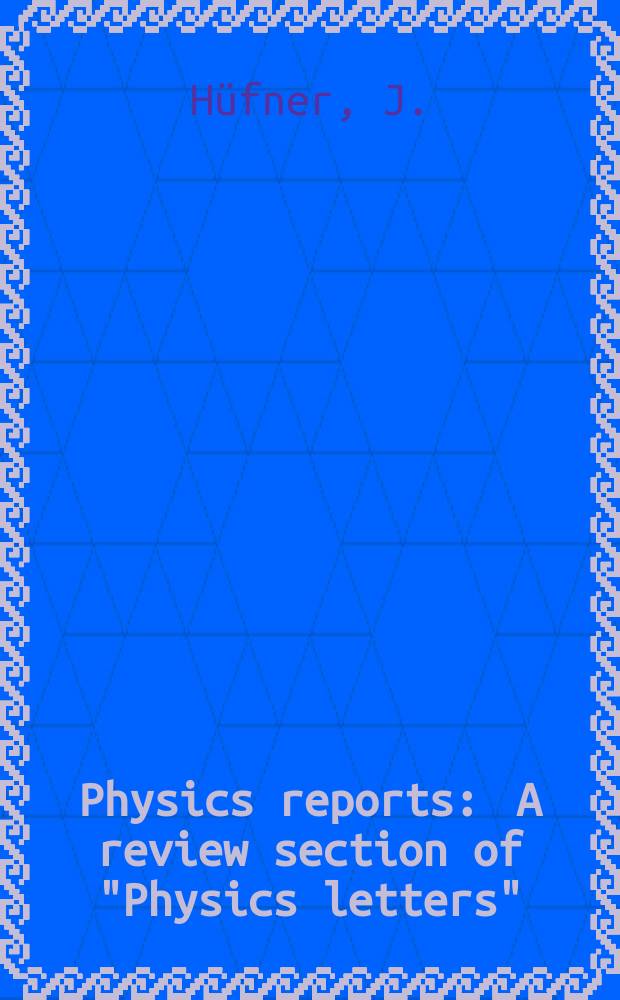 Physics reports : A review section of "Physics letters" (Sect. C). Vol.21, №1 : Pions interact with nuclei
