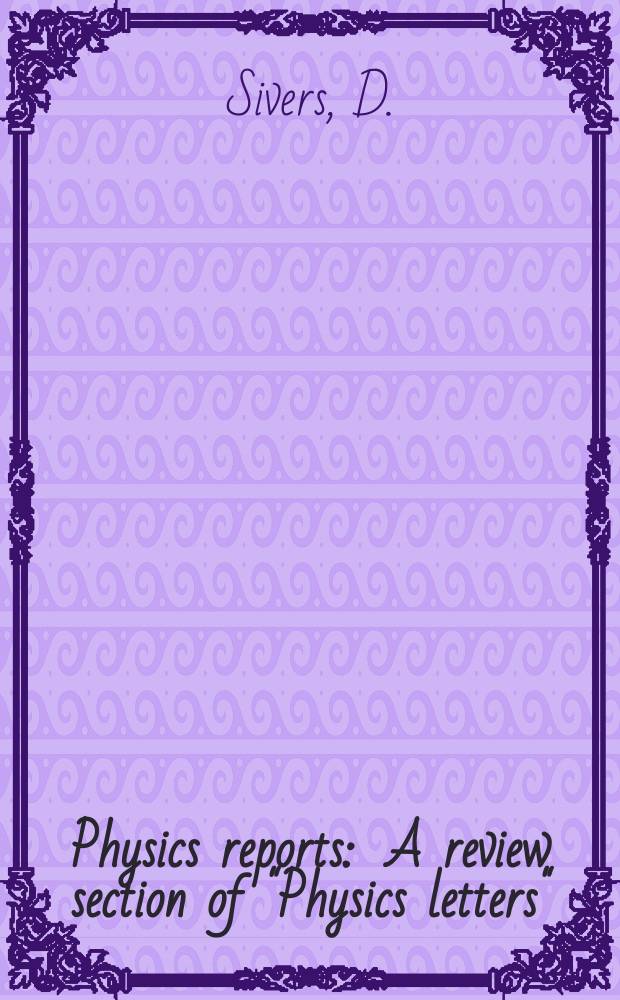 Physics reports : A review section of "Physics letters" (Sect. C). Vol.23, №1 : Large transverse momentum processes