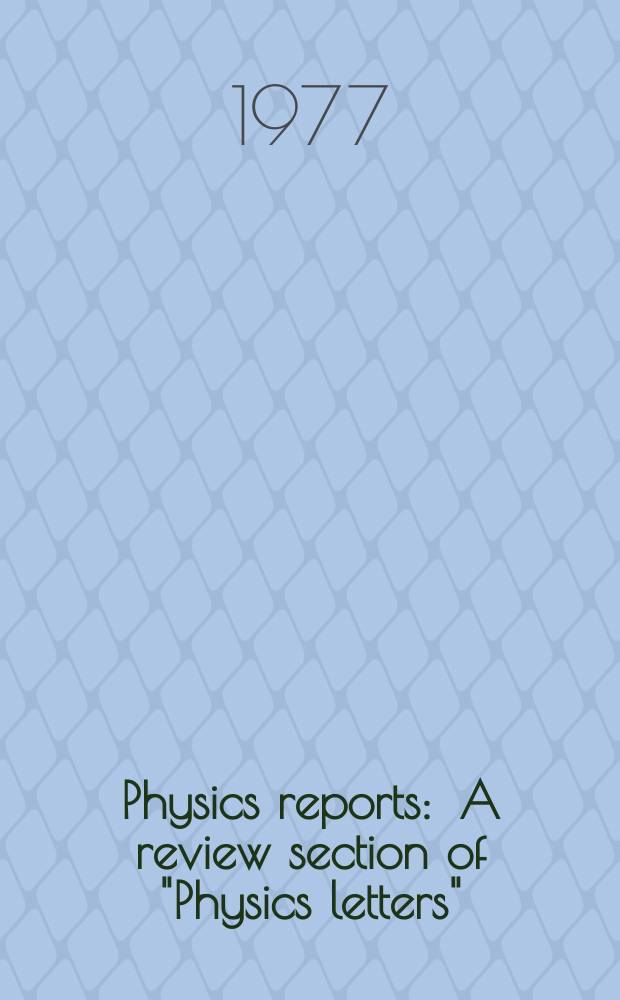 Physics reports : A review section of "Physics letters" (Sect. C). Vol.30, №3 : Electron scattering by atoms at intermediate energies
