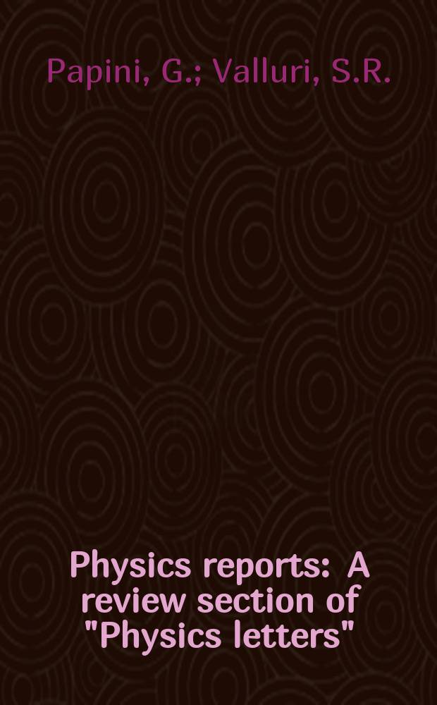 Physics reports : A review section of "Physics letters" (Sect. C). Vol.33, №2 : Gravitons in Minkowski space-time