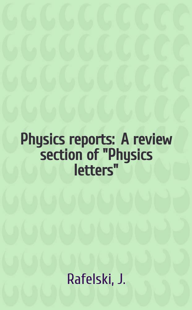 Physics reports : A review section of "Physics letters" (Sect. C). Vol.38, №5 : Fermions and bosons interacting