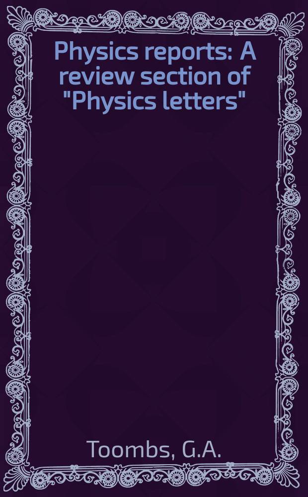 Physics reports : A review section of "Physics letters" (Sect. C). Vol.40, №3 : Quasione- dimensional conductors
