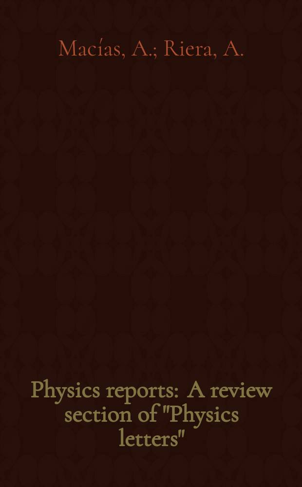 Physics reports : A review section of "Physics letters" (Sect. C). Vol.90, №5 : Ab initio quantum chemistry in the molecular model of atomic collisions
