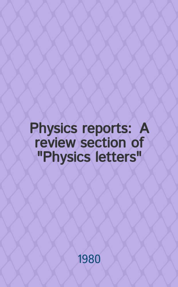 Physics reports : A review section of "Physics letters" (Sect. C). Vol.64, №5 : Nuclear physics with synchrotron radiation