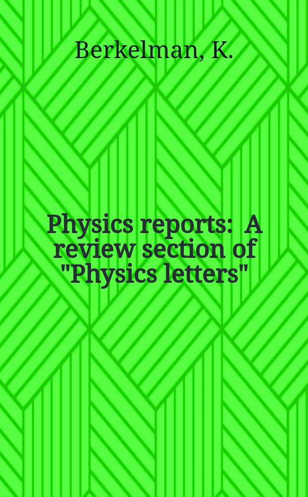 Physics reports : A review section of "Physics letters" (Sect. C). Vol.98, №3 : Upsilon spectroscopy at CESR