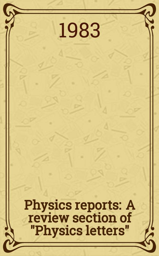 Physics reports : A review section of "Physics letters" (Sect. C). Vol.100, №1/2 : Semihard processes in QCD
