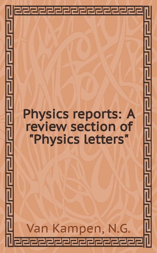 Physics reports : A review section of "Physics letters" (Sect. C). Vol.124, №2 : Elimination of fast variables