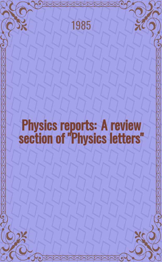 Physics reports : A review section of "Physics letters" (Sect. C). Vol.124, №5/6 : Ideal observational cosmology