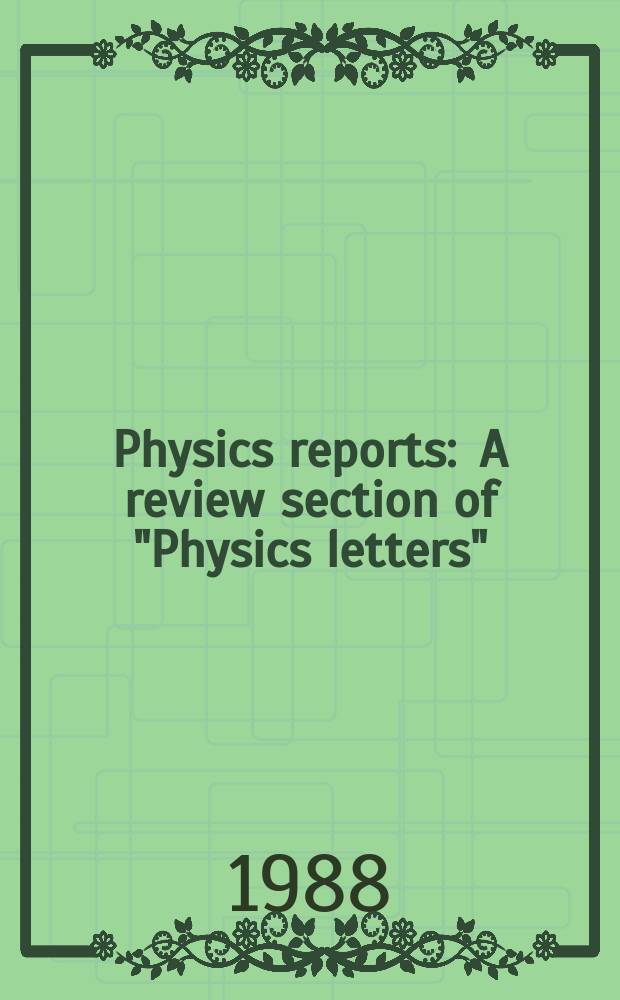 Physics reports : A review section of "Physics letters" (Sect. C). Vol.170, №2 : Interferometric imaging in optical astronomy