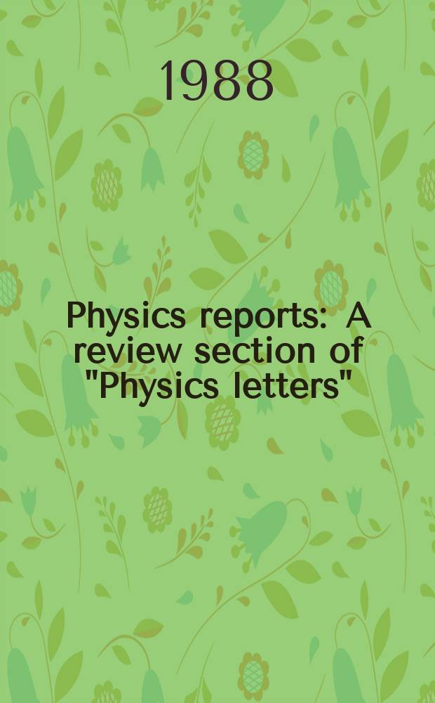 Physics reports : A review section of "Physics letters" (Sect. C). Vol.169, №3 : Light-induced drift of Na atoms