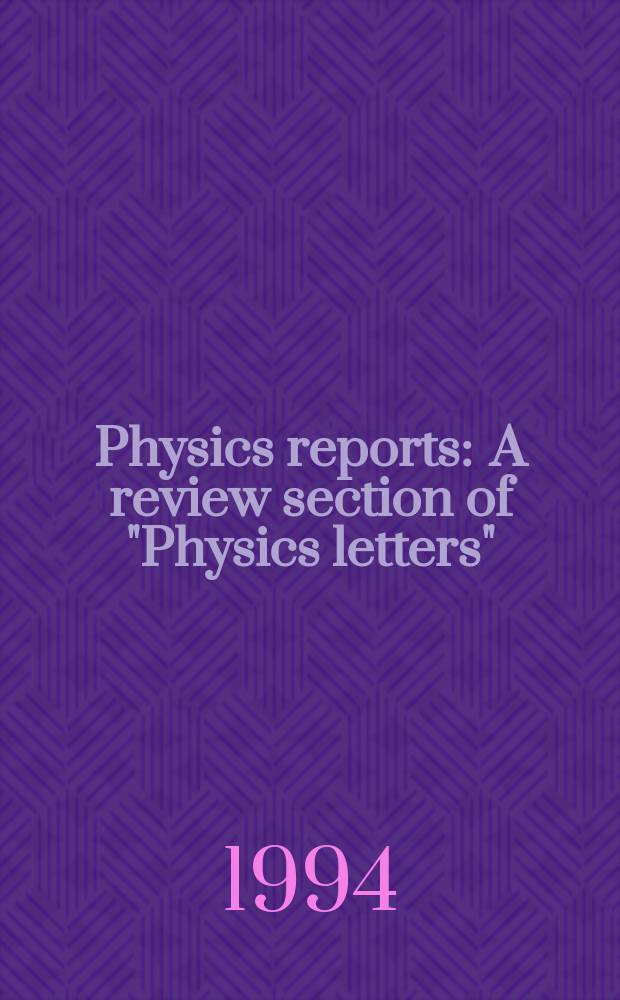 Physics reports : A review section of "Physics letters" (Sect. C). Vol.245, №1/2 : Research on superfluidity and superconductivity on the basis of the Fermi liquid concept