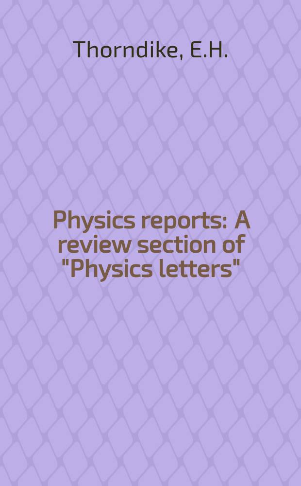 Physics reports : A review section of "Physics letters" (Sect. C). Vol.157, №3 : Decays of the b quark
