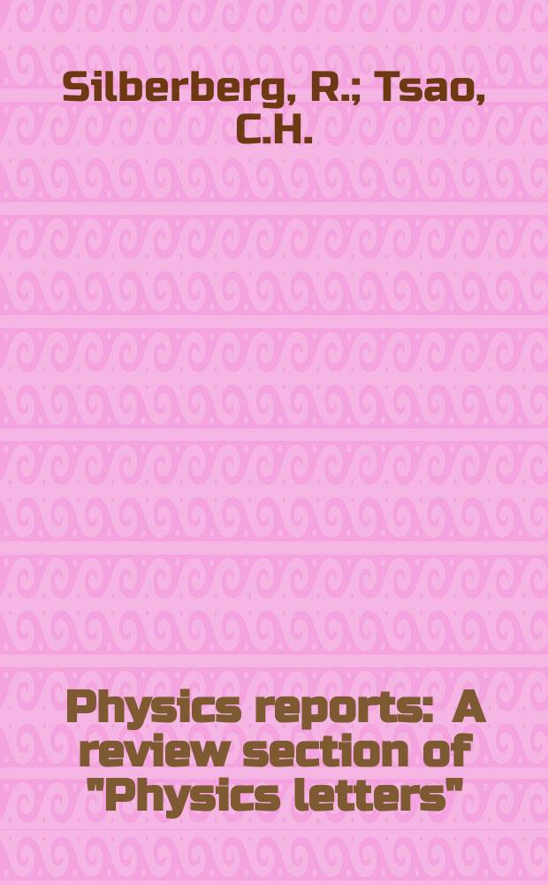 Physics reports : A review section of "Physics letters" (Sect. C). Vol.191, №6 : Spallation processes and nuclear ...