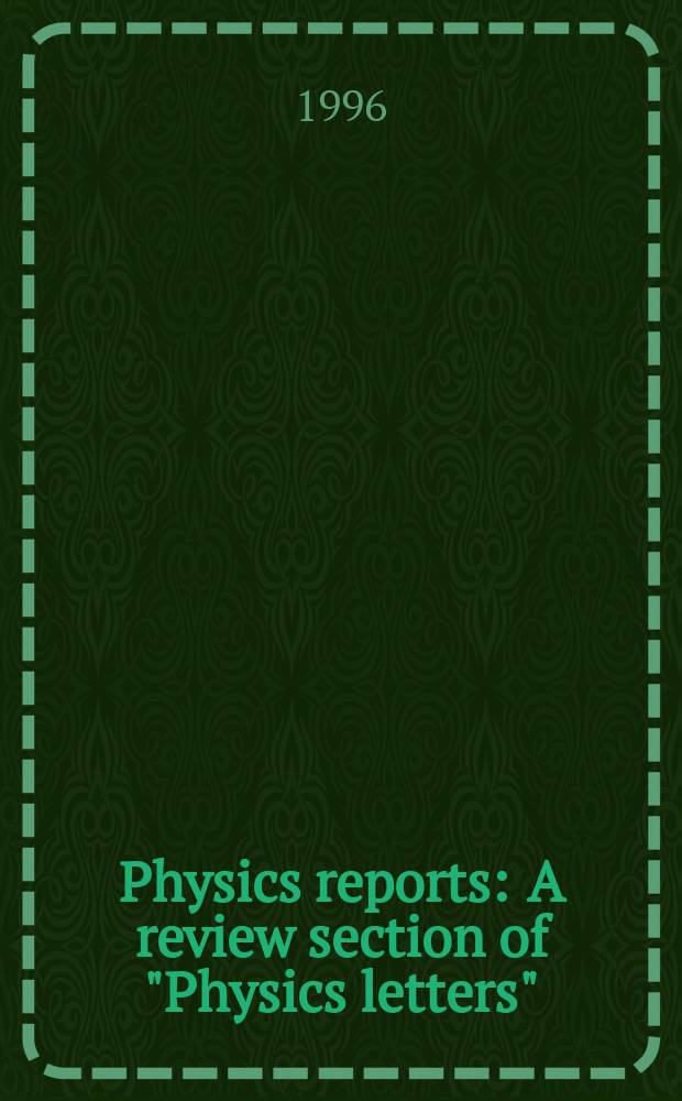 Physics reports : A review section of "Physics letters" (Sect. C). Vol.273, №4 : Shells of atoms