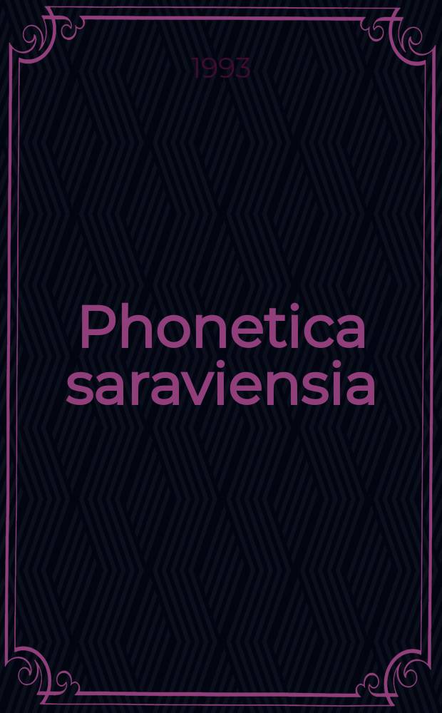 Phonetica saraviensia : Veröff. des Inst. fur Phonetik, Univ. des Saarlandes. №12 : Wörterbuch der Großrosseler Mundart
