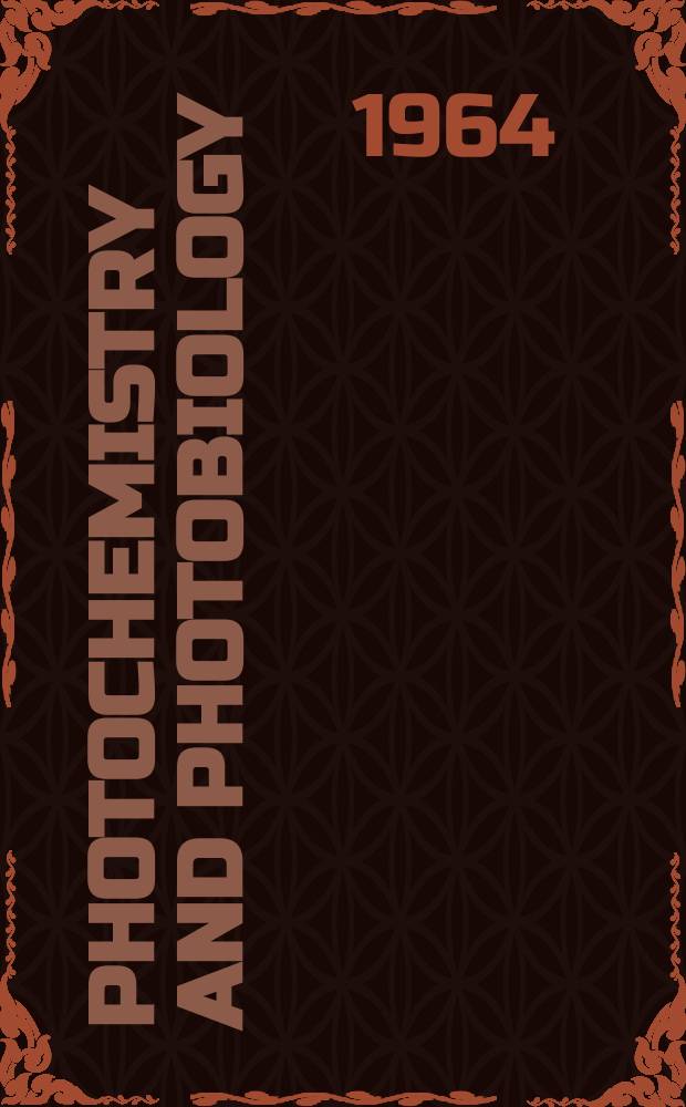 Photochemistry and photobiology : An international journal. Vol.3, №4 : Molecular mechanisms in photobiology