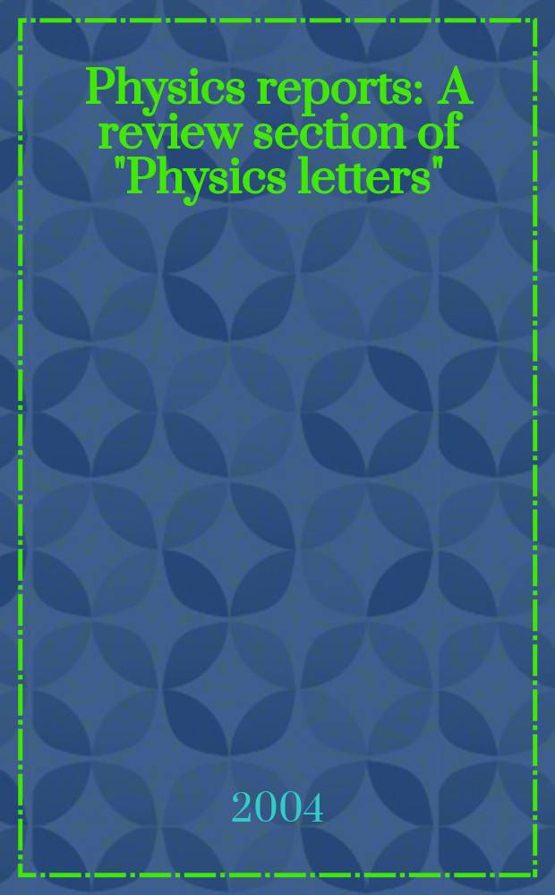Physics reports : A review section of "Physics letters" (Sect. C). Vol.395, №3 : Quantum electromechanical systems