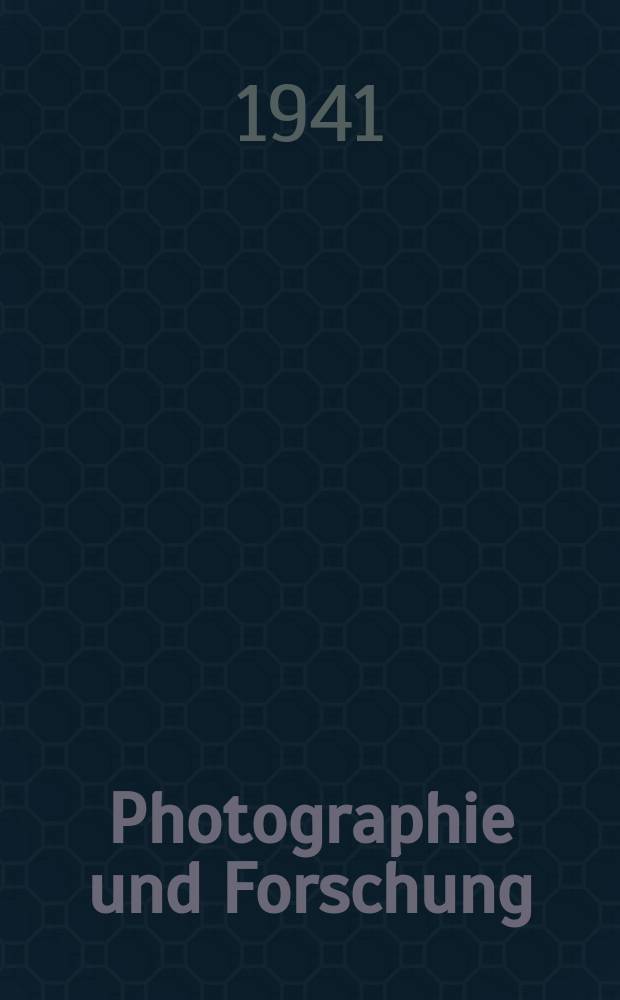 Photographie und Forschung : Die Contax-Photographie in der Wissenschaft. Bd.3, H.7: Stereosonderheft : Stereographie mit der Contax. Das Contax-Stereo-System