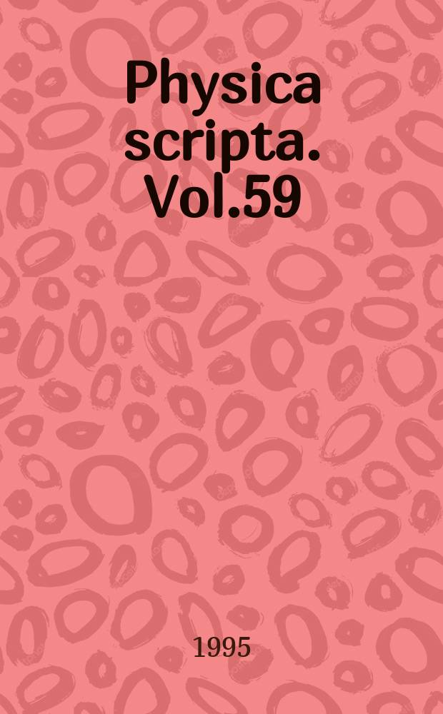 Physica scripta. Vol.59 : Trapped charged particles and related fundamental physics