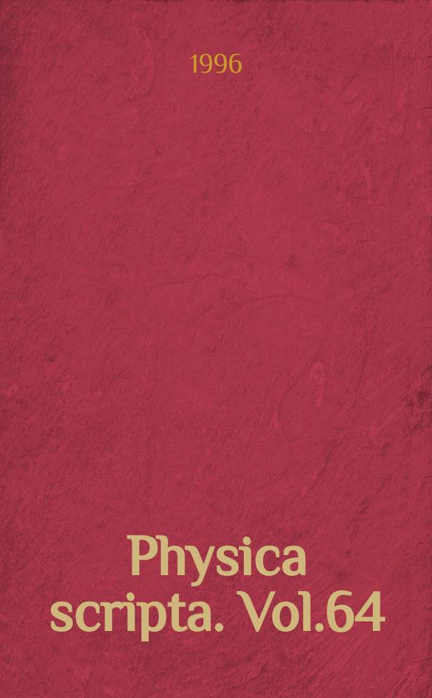 Physica scripta. Vol.64 : International workshop on carbon materials (7; 1995; Stockholm)