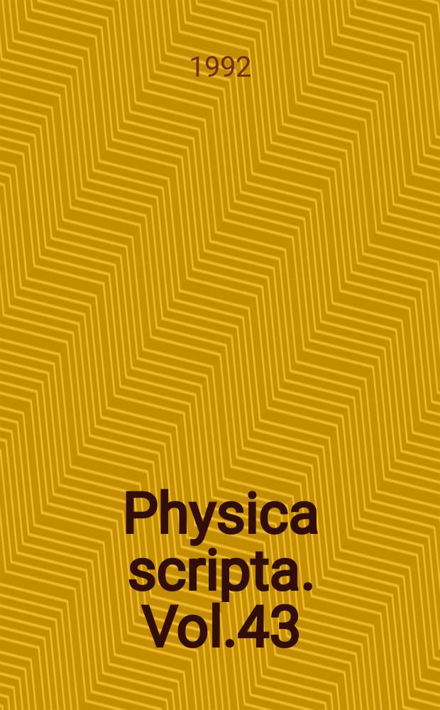 Physica scripta. Vol.43 : Extragalactic astronomy including observational cosmology