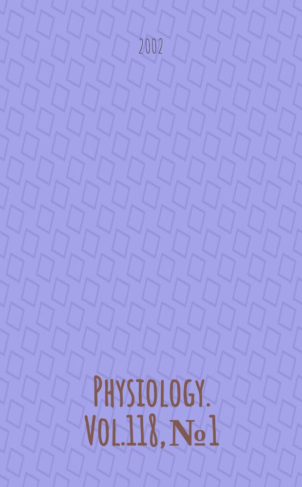 Physiology. Vol.118, №1